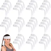 [Hiboom] 50 Pcs Head Tie Headbands Men Women Ninja Karate Tie Athletic Sweatbands for Sports Basketball Tennis Running Workout