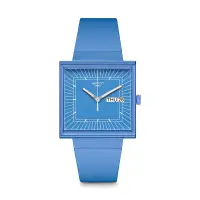 在飛比找Yahoo奇摩購物中心優惠-Swatch WHAT IF…SKY? 生物陶瓷 方形錶 水