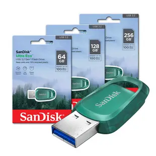 SANDISK Ultra Eco CZ96 64G 128G 256G USB 3.2 隨身碟 現貨 廠商直送
