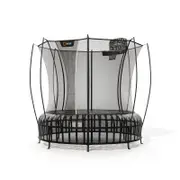 VULY Thunder 2 Pro Medium 12ft Springless Trampoline with Enclosure - Round Kids Trampolines Bundle With Basketball Hoop