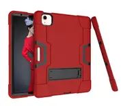 MCC Stylish Shockproof iPad Pro 11" 3rd Gen 2021 Case Cover Kids Apple [Red+Black]