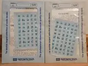Microscale Decal - Dollhouse Blue Pattern Fireplace Tile, 5"x5" - Lot of 2 Packs