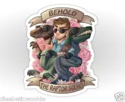 Jurassic World Park Chris Pratt velociraptor Dinosoar Sticker decal car laptop