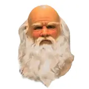 Funny Santa Claus Full Mask Super Soft Santa Face Mask Wig Beard Costume Dress Up Christmas Party xi