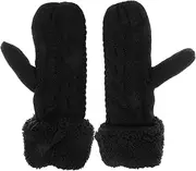 [FOMIYES] Winter Warm Gloves for Outdoor Activities Thick Knit Lining Mittens for Men and Women Soft and Comfortable Winter Supply for Cold Weather Use