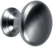 Silverline K2019 Cabinet Hardware Chrome Round Small Knobs 25 x 28 H (mm)