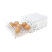 Egg Storage Drawer for Refrigerator, Fridge Organizer, Stackable, Bin, 6.75"L