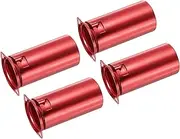 uxcell 9 pins Ceramic Vacuum Tube Socket Valve 53mm Aluminum Shield for 12AX7 12AU7 ECC83 ECC82 Tube,Red Pack of 4