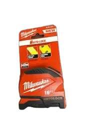 Milwaukee 16 ft. Compact Auto Lock Tape Measure with Fractional Scale