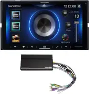 Alpine iLX-W670 Receiver with Apple CarPlay & Android Auto + Alpine KTA-450 4-Ch