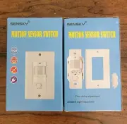 Sensky Motion Sensor Switch Ambient Light Adjustable New Open Box Set of 2**