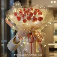 在飛比找樂天市場購物網優惠-發光紙玻璃紙透明鮮花包裝紙花束 制作材料 防水閃光包裝紙【淘