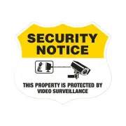 1-10pc Video Warning Sign Decals Security Camera Warning Label for Window Indoor