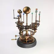 Rustic Orrery Solar System Celestial Model Fully Functional Antique Orrery