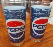 OLDER PAIR of PEPSI WINTER WONDERLAND GLASSES
