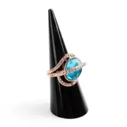 1/3/5/10 Solid Black acrylic cone finger ring jewellery display stand holder showcase organiser