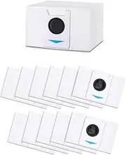 [Jissta] 12 Vacuum Cleaner Bags Accessory Set Compatible with Ecovacs Deebot X1 Omni/X1 e Omni/X1 Turbo/T20 Omni/T20e Omni Suction Station, Replacement Parts Vacuum Cleaner Bags for Ecovacs Deebot