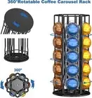 Coffee Pod Holder 40 Capsules Nespresso Vertuo Stand Tower Rack Dispenser