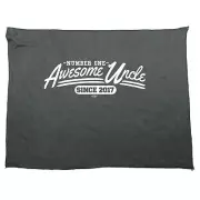 Awesome Uncle Since 2017 - Novelty Tea Towel cleaning cloth Dish Kitchen Gift