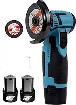 Portable Brushless Cordless Angle Grinder Polishing Cutting With 2 Battery & Charger