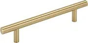 [Amerock] Cabinet Pull | Champagne Bronze | 5-1/16 inch (128 mm) Center to Center | Bar Pulls | 1 Pack | Drawer Pull | Drawer Handle | Cabinet Hardware
