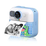 Kids Camera Instant Print,1080P HD Video with 32GB SD Card and Printing Paper,Best Gift for 3+ Years Old Girls Boys(Blue)
