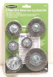 6 Piece Wire Wheel And Cup Brush Set