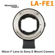 Monster Adapter LA-FE1 Lens Adapter for Nikon F Lens to Sony E FE A7R4 Camera