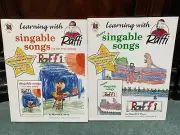 Learning with "Raffi" Instructional Books Only, Lot 2 books - NEW