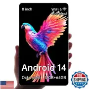 HAOVM M8 Android 14 Tablet 8 inch,8 core CPU,12GB+64GB,2TB Expandable,HD IPS
