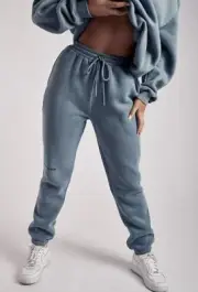 MESHKI Tracksuit Pants Unisex Steele Blue BNWT Size Small