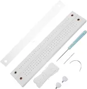 Tofficu DIY Bookbinding Supplies Kit Manual Paper Binding Tools with Bookbinding Awl Wax Thread and Book Clamps for Scrapbooking Travel Journals Diaries