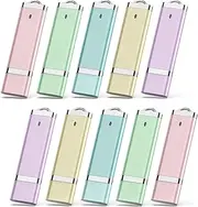 [KEXIN] 10 Pack 64GB Flash Drive USB Drive Thumb Drive 64 GB USB Flash Drive Jump Drive 64G Flash Drives Photo Memory Stick Pen Drive Zip Drive Coloful