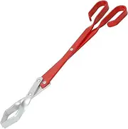 WillBBQ Aluminium Charcoal Tongs – Heat-Resistant BBQ Grill Tool, Lightweight & Durable, for High-Temperature Grilling, Outdoor & Kitchen Use