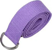 NAMOARLY Yoga Assisted Stretch Belt Fitness Belt Yoga Stretch Belt Yoga Rope Belt Trick Stone Rope Stretch Belt Cuff Stone Blade Handle Pin Handle Yoga Belt Polyester Cotton Lavender