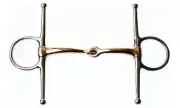 Korsteel Stainless Steel Copper Mouth Full Cheek Snaffle Bit
