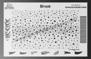 Brook texture mesh airbrush stencil - Mylar Reusable