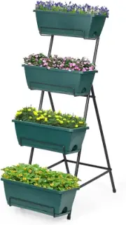 4 Tiers Vertical Raised Garden Bed, Planter Raised Beds Elevated Planter Bed ...