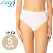 Sloggi Originals Hikini Womens Ladies Underwear Undies Panties Briefs Bulk White