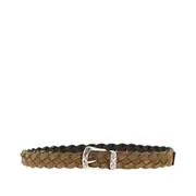 [GIANNIFRANCO BELTS] GIANNIFRANCO BELTS Braided suede leather belt Man 90 90 Beige