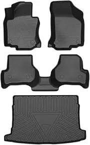 Car Floor Mats TPE Foot Mats Interior Accessories Compatible with VW Golf Mk6 2008-2011 Auto