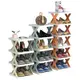 【CPMAX】創意多層DIY鞋架 簡易X型鞋架 家用 陽台 門口 多層折疊拼接 鞋架 公寓 置物架 鞋櫃【H342】