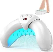 iKeener Light Therapy Device for Nail Fungus, Nail Fungus Laser, FDA Approved Blue Light 12 x 470 nm, 6 x 910 nm Infrared Light for Antinail Fungus Treatment, Multi-Finger Use