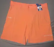 HUK Next Level Sz 3XL 10.5 Fishing Shorts Men’s Peach Below The Knee Cargo XXXL