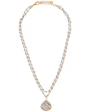 Rachel Reinhardt 14K Over Silver Labradorite Necklace