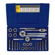 25 PC. METRIC TAP & HEX DIE SET HAN97311 Brand New!