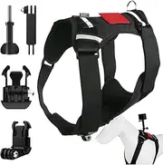 Dog Harness for Camera | Soft Adjustable Dog Strap Belt,Pet Chest and Back Fixation with Mounting Base, Small Animal Accessories for Adventures, Daily Walks, Training
