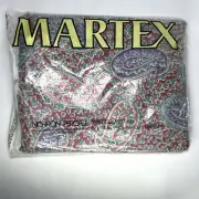 VTG Martex No Iron Paisley Print Percale Twin Fitted Sheet 39x75 New Old Stock