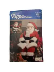 Vogue Pattern Santa Doll Christmas Sewing 7321 Uncut Vintage Craft Linda Carr