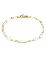 Zoe Lev 14K Yellow Gold Paper Clip Chain Bracelet